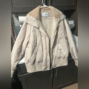 Women’s Beige Hooded Jacket